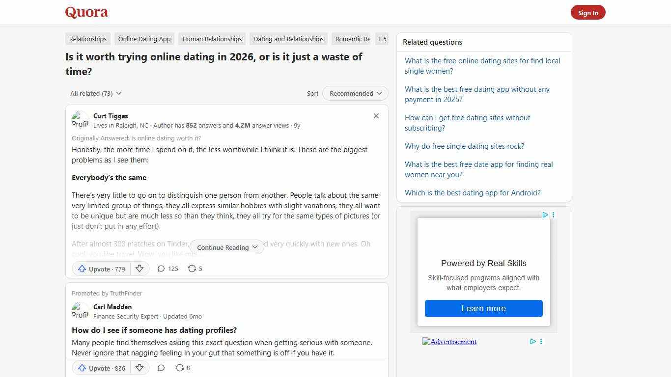 Is it worth trying online dating in 2026, or is it just a waste of time? - Quora